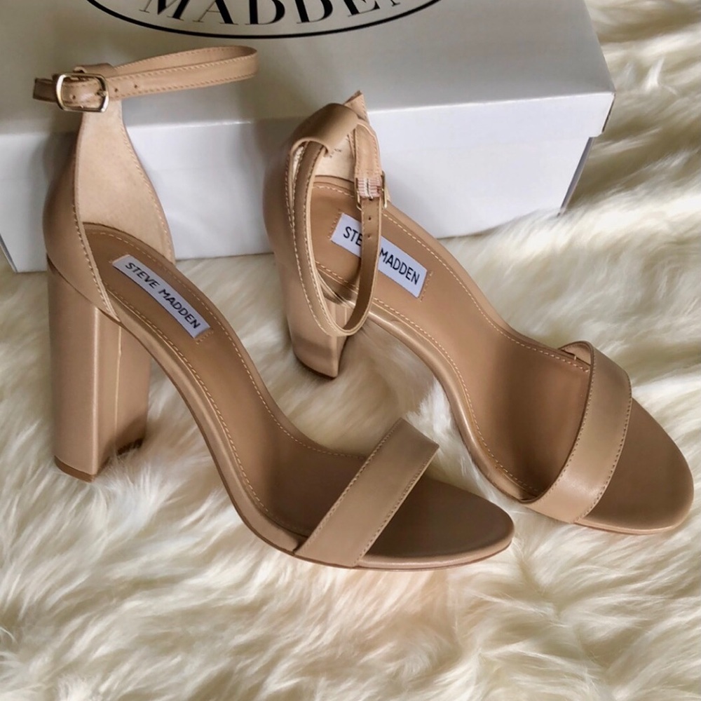 Steve Madden Blush Leather Sandal High Heel